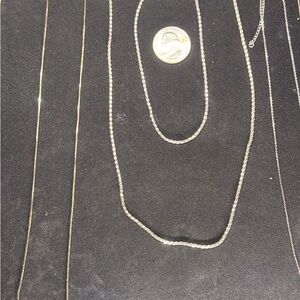 Sterling Silver Chain/Braclet Lot